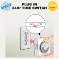 HAGER EH711 24hrs Analog Timer Switch 24 hours Long Wiring / Plug In Time Switch Reserve Timer. 