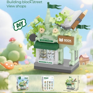 🎨Childrens Day Gifts🎁Mini Street Shop Building Blocks Cute City Store Bricks DIY Educational Toy Desktop Ornament Street View Toy Birthday Gift