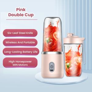 Portable Juicer Blender Heavy Duty Vegetables Fruit Juice mixer Wireless Electric Juicer USB Rechargeable Blender