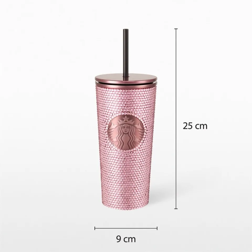Officialแท้] Starbucks BLACKPINK Bling Cold Cup Rhinestone พร้อม