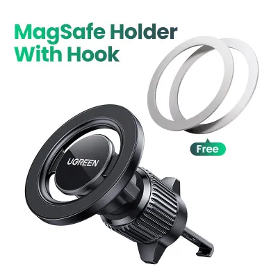 UGREEN Magsafe Car Air Vent Mount for iPhone 16 Pro Max iPhone 17 Pro Max iPhone 15 14 13 Pro Max Samsung S26 Ultra S25 Ultra S23 Ultra Model: 45141