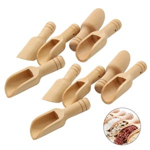 MOUSSE ที่จับกลม ที่รัก ทำด้วยไม้ เครื่องใช้ในครัว สำหรับเครื่องเทศถั่วแป้งข้าว ไม้ ช้อนชากาแฟ ช้อนชาน้ำตาล ช้อนเกลืออาบน้ำ ช้อนไม้