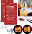 Selimut Pemadam Api Fiberglass Fire Blanket Original Pelindung Api Fire Shelter Safety Protector. 