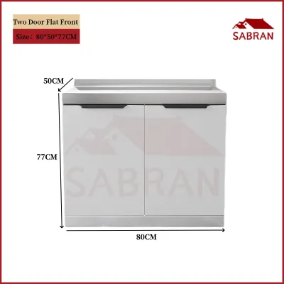 SABRAN Stainless Steel Kitchen Cabinet Full Set With Sink Drawers Storage Cabinet Gas Stove Cabinet