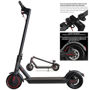Skuter Listrik Lipat 8.5 Inchi Daya Tahan Baterai 25km 6.6A Electric Scooter ebuy Skuter Elektrik — Classiccollection