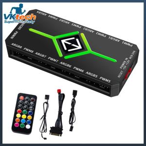 1 ถึง 9 3 in 1 4 pin pwm magnetic suct hub sata power supply argb พัดลมฮับตัวแยก Pwm & argb ฮับตัวแยกสำหรับเคสพีซี