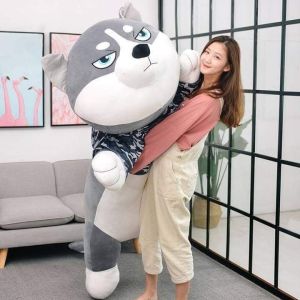 Chó Husky Nhồi Bông Mặt Ngáo Siêu Đẹp