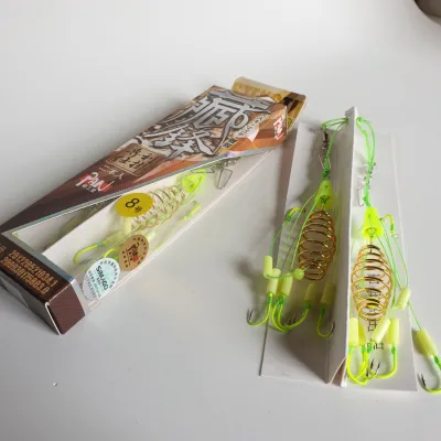 Lưỡi Câu lăng xê PAN hộp 2 lưỡi 1 lò xo 6 lưỡi đơn câu ngâm câu lancer chất lượng - lưỡi câu lăng xê nhật ( Ngu Long )