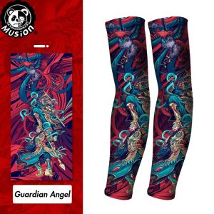 แขนเสื้อแฟชั่นปกปิดรอยสัก Musion พร้อมป้องกันแสงแดด UPF 50+ แขนเสื้อกันแดด ระบายความร้อนดี สำหรับกิจกรรมกลางแจ้ง วิ่ง และขับรถ