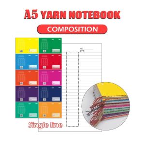 10PCS 80 Leave Writing Composition/Spiral/Yarn Notebook Neon Random Color School Supply