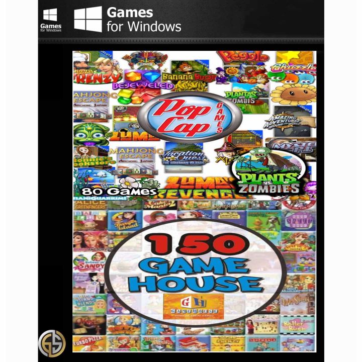 Pop Cap + Gamehouse Games Collection PC (for Any Laptop Or Desktop ...