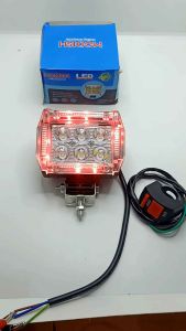 PAKET-LAMPU TEMBAK CRF150 / KLX / D.TRXER CROSS DLL UNIVERSAL 3MODE LED 6 MATA