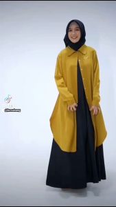 Gamis Overall Set Tunik Zabannia Rumanah