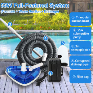 DEKES Pool vacuum cleaner underwater cleaning vacuum pump fish manure cleaning in fish ponds