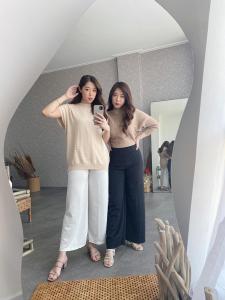 COD-KULOT WANITA HIGWAIST TERBARU BAHAN SCUBA PROMO TERBATAS