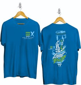 KAOS ATASAN OBLONG DISTRO PRIA DEWASA LENGAN PENDEK GAMBAR DEPAN BELAKANGT-SHIRTKEKINIXS-XXL-431