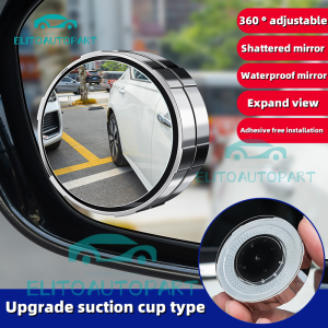 2 Pcs 360 Degree Blind Spot Mirror Wide Angle Car Reversing Rear view Auxiliary Mirrors Large Vision【Ready stock】