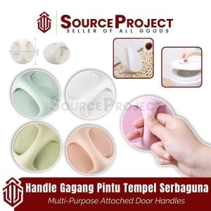 Handle Gagang Pegangan Pintu Tempel Kamar Mandi Laci Lemari Pakaian Jendela Serbaguna | Source Project