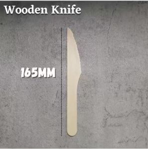 BOXING VM WhaleTech BLIVO 100pcs/Pack Wooden Spoon Fork And Knife Eco Friendly & Disposable