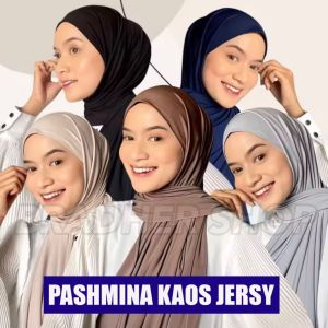JIlbab Pashmina Kaos Spandex Rayon  - Hijab Meleyot Pashmina Kaos Rayon