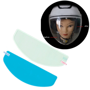 Universal Motorcycle Helmet Shield Anti-Fog Film Clear Visor Lens Insert Fog Resistant Rain Water Repellent Anti-scratch