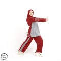 Setelan Olahraga Wanita Baju Senam Muslim Hijab Friendly Lengan Panjang 1 Set Pakaian Terbaru Ukuran L XL XXL Jumbo. 