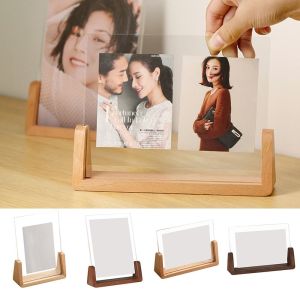 LIVELYN U Shape Photo Frame Transparent Acrylic Photo Holder Office Decor Creative Photo Props