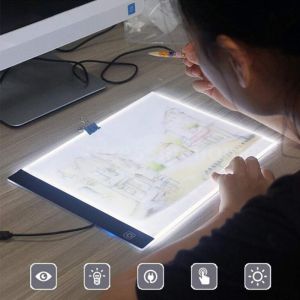 🔥HOT🔥【Malaysia Ready Stock】Portable A5/A4/A3 Tracing LED Copy Board Light Box Ultra-Thin Adjustable USB Power Artcraft LED Trace Light Pad for Tattoo Drawing Streaming Sketching Animation Stenciling Fast Delivery