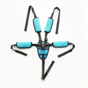 5 Point Baby Harness Universal For Most Baby Buggy Highchair Safety Belt With Crotch Shoulder Waist PAD Baby Accessories
