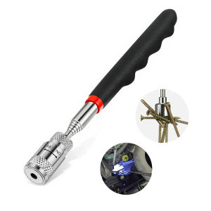 8 LBS With LED Lights Telescopic Magnetic Pick Up Stick Tool Portable Metal Parts Pickup Rod