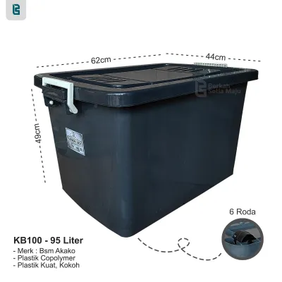 SHINPO / EZY CONTAINER BOX CB 130 / 100 / 95 LITER PLASTIK KOTAK WADAH PENYIMPANAN SERBAGUNA VARIAN SIZE / WARNA [COD]