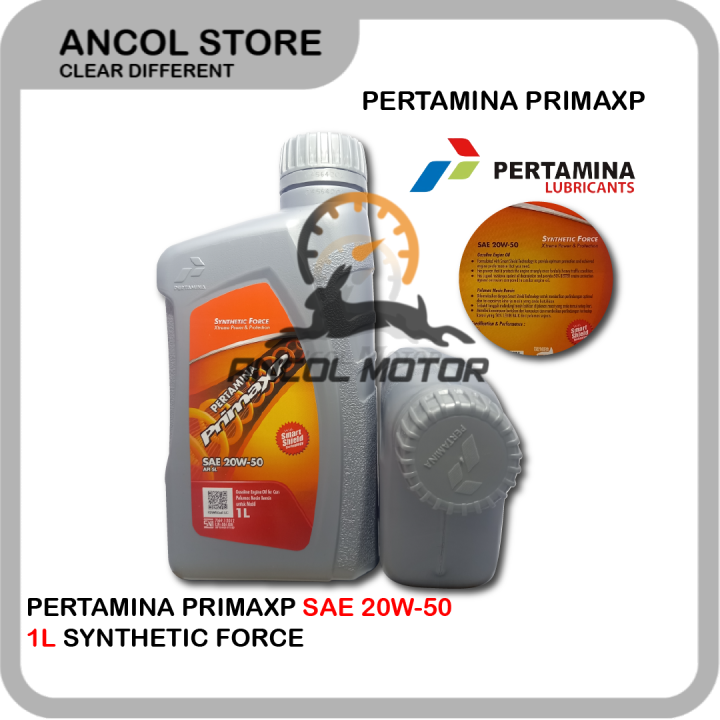Pertamina Prima XP 1 Liter 20w50 Oli Motor Mobil