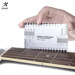 DP👓🧤🎾 Steel String Action Gauge Ruler Guide Setup Measuring Luthier for Guitar Bass