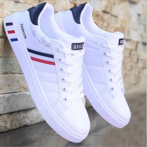 4A Shop Men Fashion Shoes  Classic Leather Casual Shoes Mens Leather Shoes Flat Shoes Slip On Mens Sneakers Dress Shoes Large size 39-48