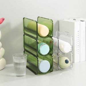 GUHEHARD Stackable Curling Iron Storage Rack Durable Transparent Bottle Storage Holder Space-Saving Save Space Bottle Organizers Kitchen Utensils