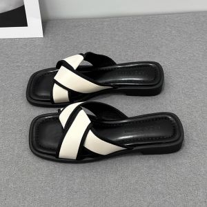 Free Shipping High-End Flat Sandals For Women Summer Outdoor Wear 2026 New Style Thick-Soled Soft-Soled Versatile Beach Sandals For Women