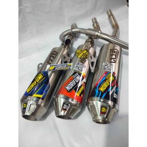 KNALPOT NORIFUMI ROCKET 4 BORE UP JAMIN PNP KLX CRF DTRACKER WR 155 DLL