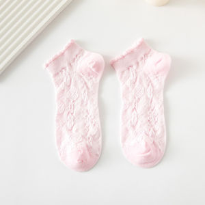 FYKS71 Kaos Kaki Pendek Wanita Semata Kaki Bahan Cotton Fashion Girl Socks Motif Polos