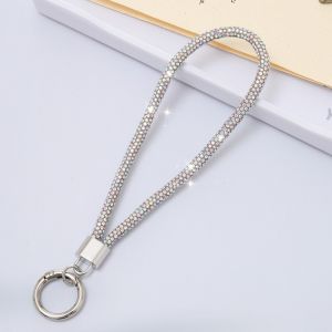 MAJESTICX Bright Rhinestone Phone Lanyard Glitter Bling Bling Hanging Anti-lost Rope Fashion Phone Keychain Phone Accessories
