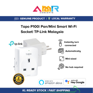 Tapo P100 Mini Power Socket Plug Smart Home Wi-Fi Wireless Plug Support Voice Control Remote Control TP-Link Malaysia