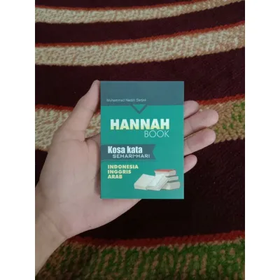 ASLI Hannah Book Kosa Kata Sehari hari Indonesia Inggris Arab saku kamus kosakata hanah