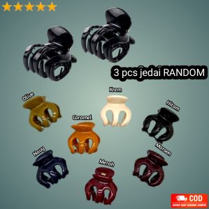 Jepitan Anak / Jepitan Silang Clay Gliter / Jepitan Rambut / Jedai 1 lusin / R B