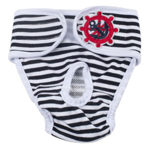 SKINJOY ซักได้ สำหรับสุนัขเพศเมีย ฝ้าย บรีฟ ชุดชั้นในสรีรวิทยา ผ้าอ้อมประจำเดือน กางเกงสุนัข สัตว์เลี้ยงสั้น