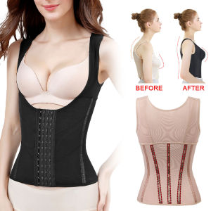 Ready stock）Woman Belly Sheath Postpartum  Corset Top Slimming Girdle Recovery Shapewear Waist Body Shaper Underwear Posture Correction Vest Shapewear