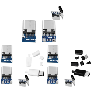 14Pin USB TypeC Female Connector 4 Solder Pad with 512Ω 5.1KΩ Resistors Multifunctional For Charging Data Transfer
