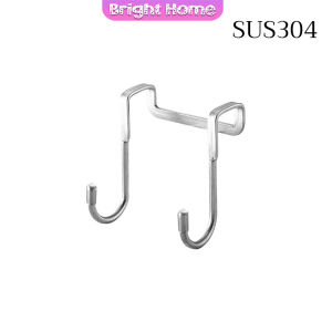 ตะขอสแตนเลสแบบคู่ S เหมาะแขวนเพิ่มที่ประตูตู้ผ้า