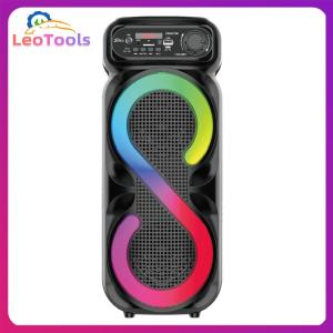 【Quick Delivery】Wireless Bluetooth Karaoke Speaker Outdoor Waterproof Portable Audio System with Clear Sound and Microphone【After Sales Guarantee】