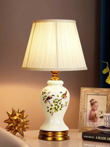Charging Table Lamp American Retro Simple European New Chinese Ceramic Bedroom Bedside Lamp Creative Living Room Lamps