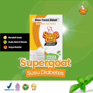 Supergoat Original Susu Kambing Menstabilkan Diabetes Susu Kambing Etawa Bubuk