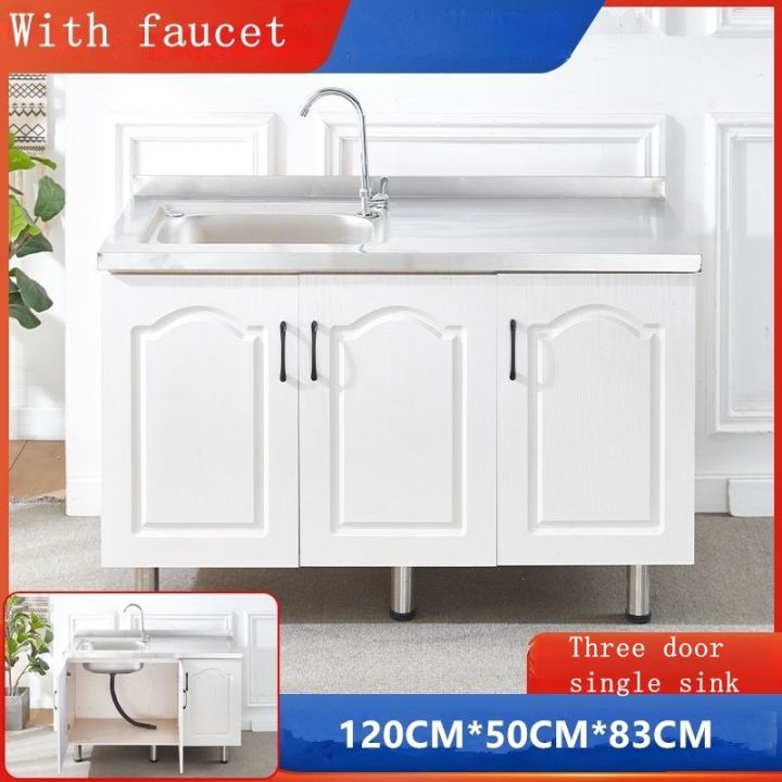 Kitchen Sink Stainless Steel With Cabinet Set Island Table For Kitchen ...